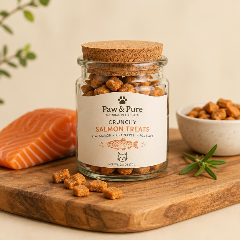 Crunchy Salmon Cat Treats